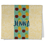 Pineapples and Coconuts Kitchen Towel - Poly Cotton w/ Name or Text