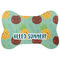 Pineapples and Coconuts Large Bone Shaped Mat - Flat