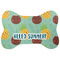 Pineapples and Coconuts Bone Shaped Dog Food Mat (Personalized)