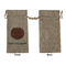 Pineapples and Coconuts Large Burlap Gift Bags - Front Approval