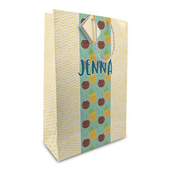 Pineapples and Coconuts Large Gift Bag (Personalized)