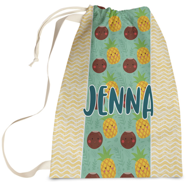 Custom Pineapples and Coconuts Laundry Bag (Personalized)