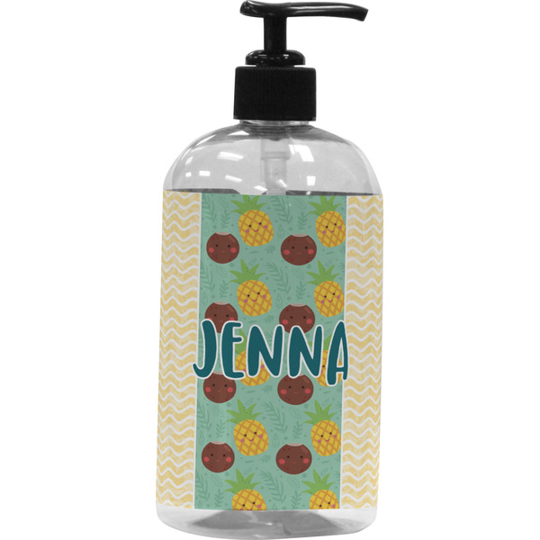 Custom Pineapples and Coconuts Plastic Soap / Lotion Dispenser (Personalized)