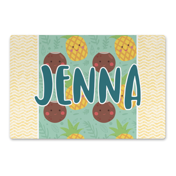 Custom Pineapples and Coconuts Large Rectangle Car Magnet (Personalized)