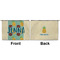 Pineapples and Coconuts Large Zipper Pouch Approval (Front and Back)