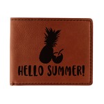 Pineapples and Coconuts Leatherette Bifold Wallet (Personalized)