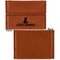 Pineapples and Coconuts Leather Business Card Holder Front Back Single Sided - Apvl