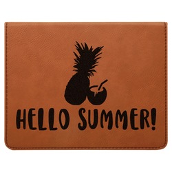 Pineapples and Coconuts Leatherette 4-Piece Wine Tool Set (Personalized)