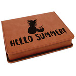 Pineapples and Coconuts Leatherette 4-Piece Wine Tool Set (Personalized)