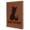 Pineapples and Coconuts Leatherette Journal - Large - Single Sided (Personalized)