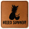 Pineapples and Coconuts Faux Leather Iron On Patch - Square (Personalized)