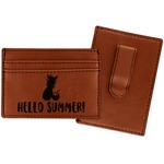 Pineapples and Coconuts Leatherette Wallet with Money Clip (Personalized)