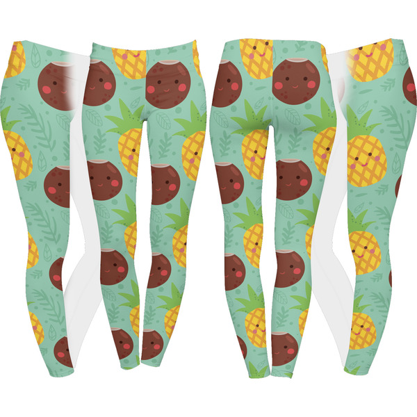 Pineapples and Coconuts Leggings Turn Around - Apvl