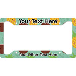 Pineapples and Coconuts License Plate Frame (Personalized)