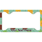 Pineapples and Coconuts License Plate Frame - Style C (Personalized)