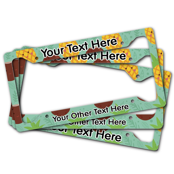 Pineapples and Coconuts License Plate Frames - (PARENT MAIN)