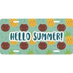 Pineapples and Coconuts Front License Plate (Personalized)