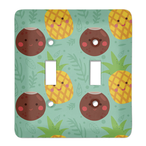 Custom Pineapples and Coconuts Light Switch Cover (2 Toggle Plate)