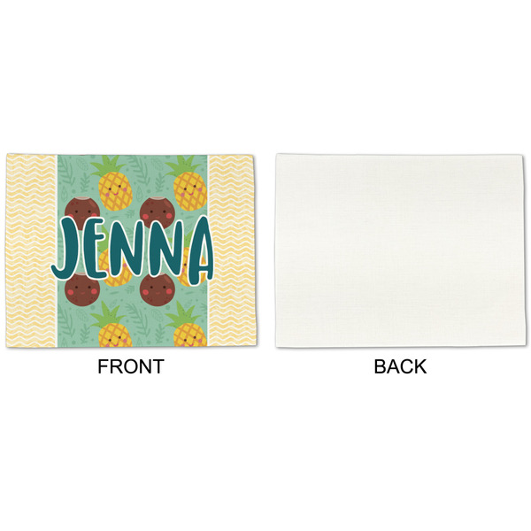 Pineapples and Coconuts Linen Placemat - APPROVAL Single (single sided)