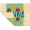 Pineapples and Coconuts Linen Placemat - Folded Corner (double side)
