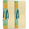 Pineapples and Coconuts Linen Placemat - Folded Half (double sided)