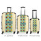 Pineapples and Coconuts Luggage Bags all sizes - With Handle
