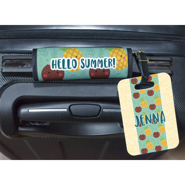 Pineapples and Coconuts Luggage Wrap & Tag
