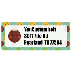 Pineapples and Coconuts Return Address Labels (Personalized)