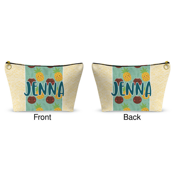 Pineapples and Coconuts Makeup Bag (Front and Back)