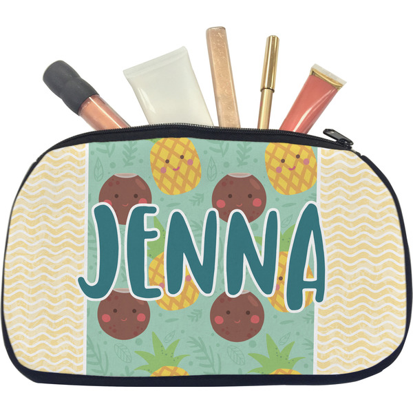 Pineapples and Coconuts Makeup Bag Medium