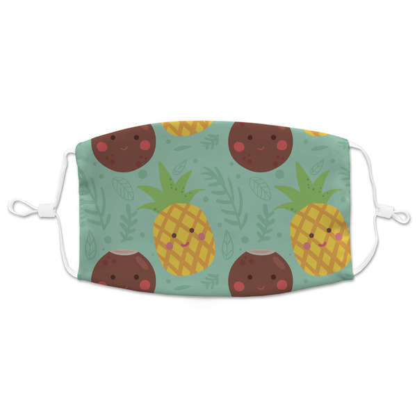 Custom Pineapples and Coconuts Adult Cloth Face Mask - XLarge