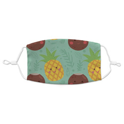 Pineapples and Coconuts Adult Cloth Face Mask (Personalized)