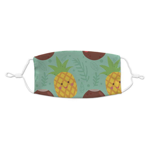 Custom Pineapples and Coconuts Kid's Cloth Face Mask - Standard