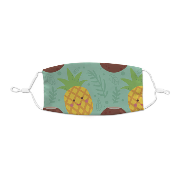 Custom Pineapples and Coconuts Kid's Cloth Face Mask - XSmall