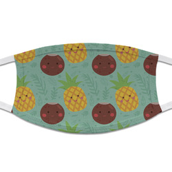 Pineapples and Coconuts Cloth Face Mask (T-Shirt Fabric) (Personalized)