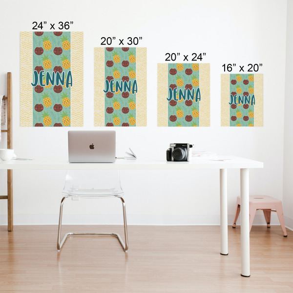Pineapples and Coconuts Matte Poster - Sizes