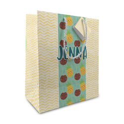 Pineapples and Coconuts Medium Gift Bag (Personalized)