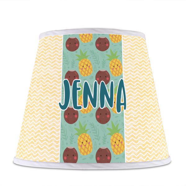 Pineapples and Coconuts Poly Film Empire Lampshade - Front View