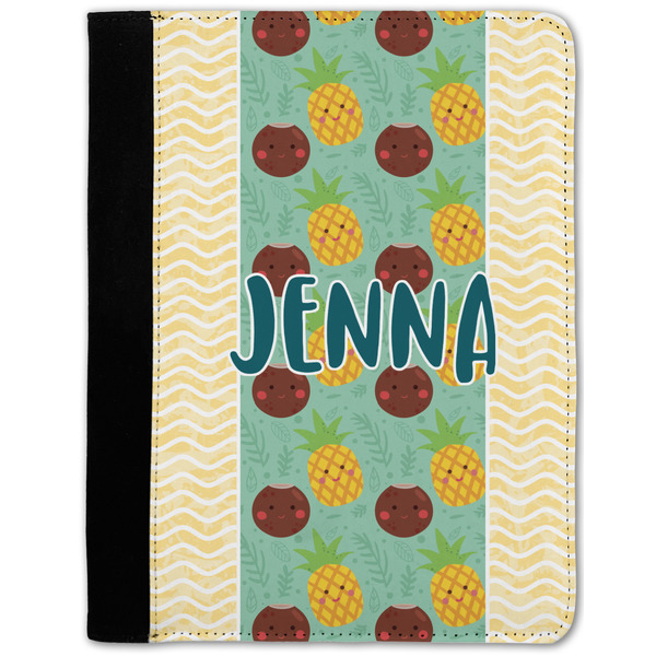 Custom Pineapples and Coconuts Notebook Padfolio - Medium w/ Name or Text