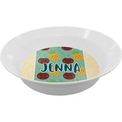 Pineapples and Coconuts Melamine Bowl - 12 oz (Personalized)