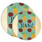 Pineapples and Coconuts Melamine Plates - PARENT/MAIN