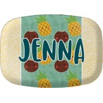 Pineapples and Coconuts Melamine Platter (Personalized)