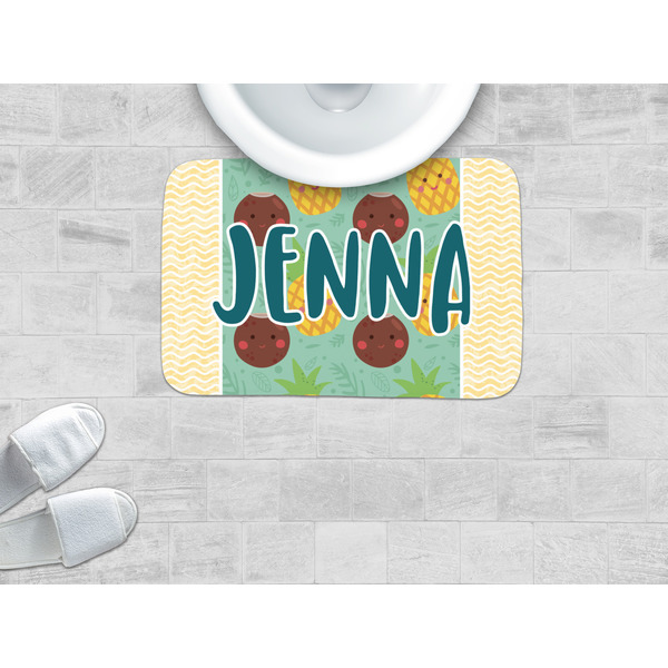 Pineapples and Coconuts Memory Foam Bath Mat - LIFESTYLE