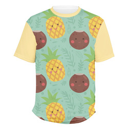 Pineapples and Coconuts Men's Crew T-Shirt - 3X Large (Personalized)