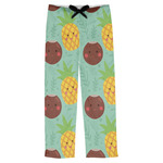 Pineapples and Coconuts Mens Pajama Pants - L