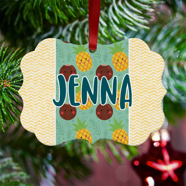 Pineapples and Coconuts Metal Benilux Ornament - Lifestyle