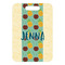 Pineapples and Coconuts Metal Luggage Tag - Front Without Strap