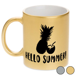 Pineapples and Coconuts Metallic Mug (Personalized)