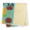 Pineapples and Coconuts Microfiber Dish Rag - FOLDED (square)