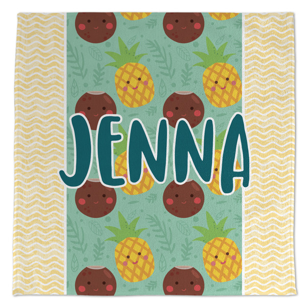 Custom Pineapples and Coconuts Microfiber Dish Towel (Personalized)